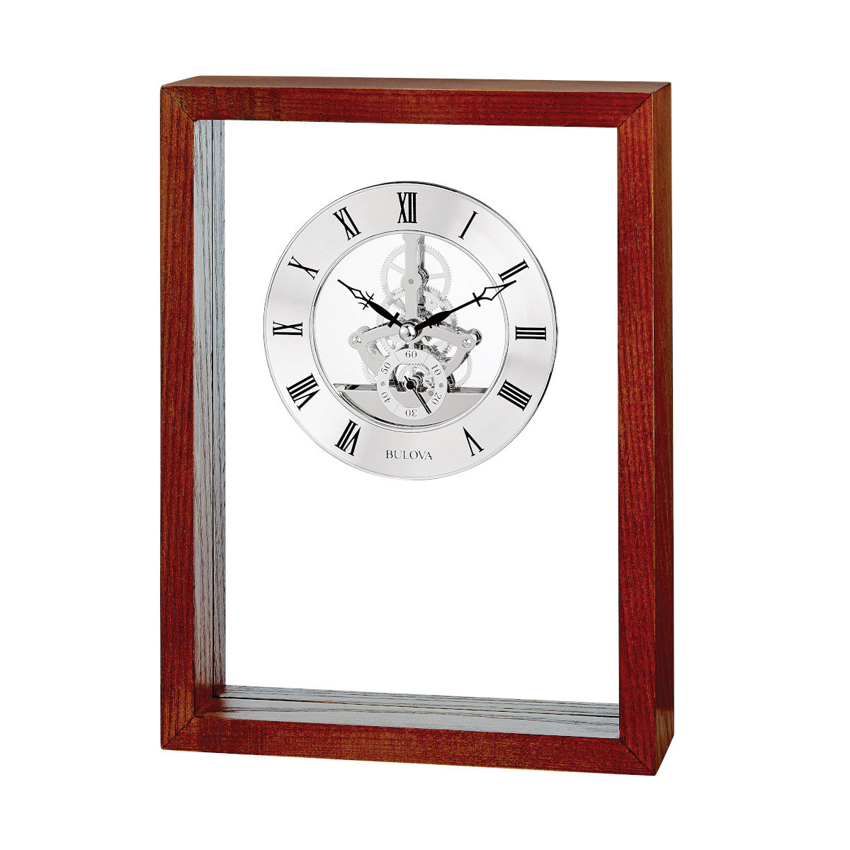 Shadow Box Bulova Clock