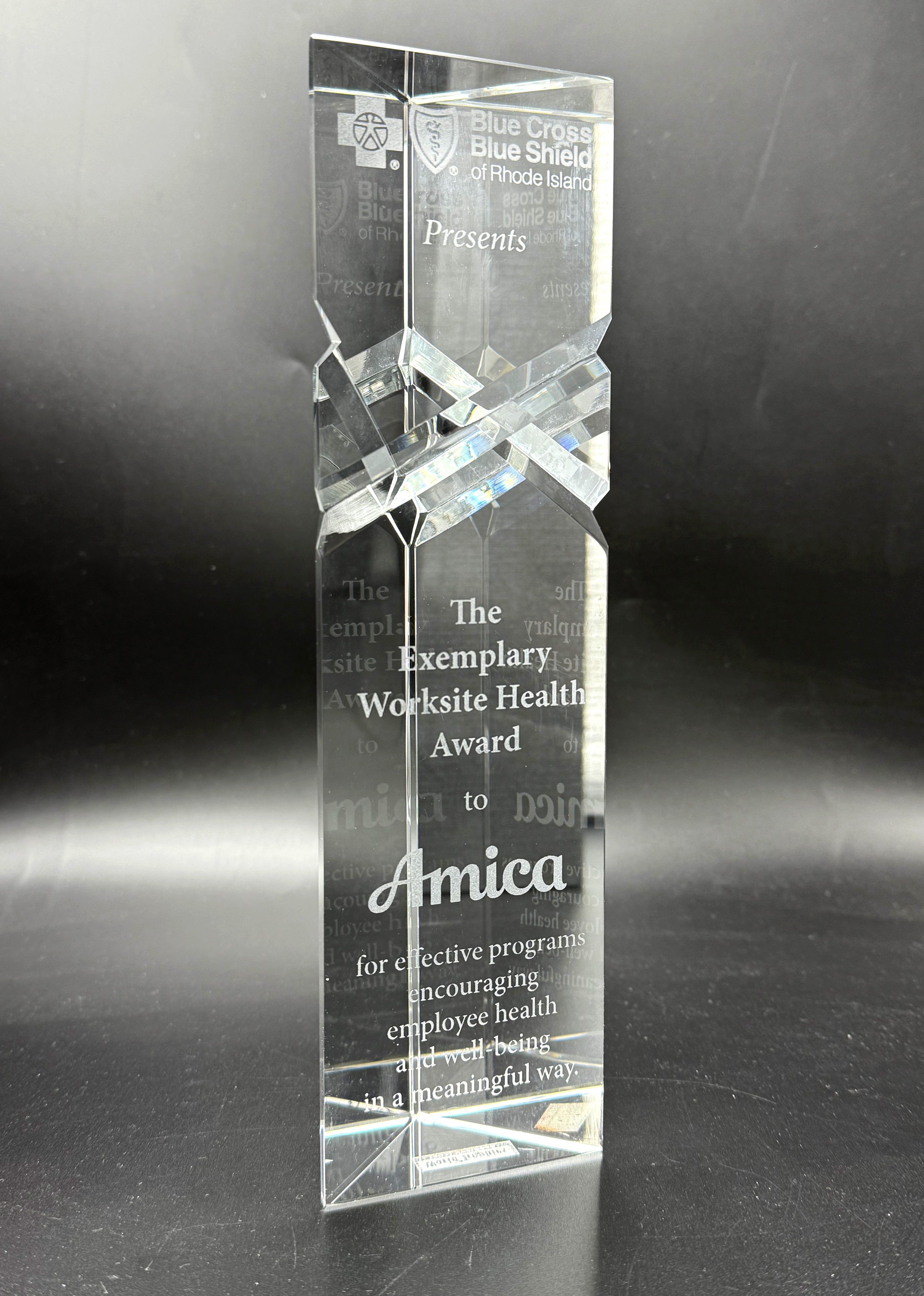 Optic Crystal Triangle Tower