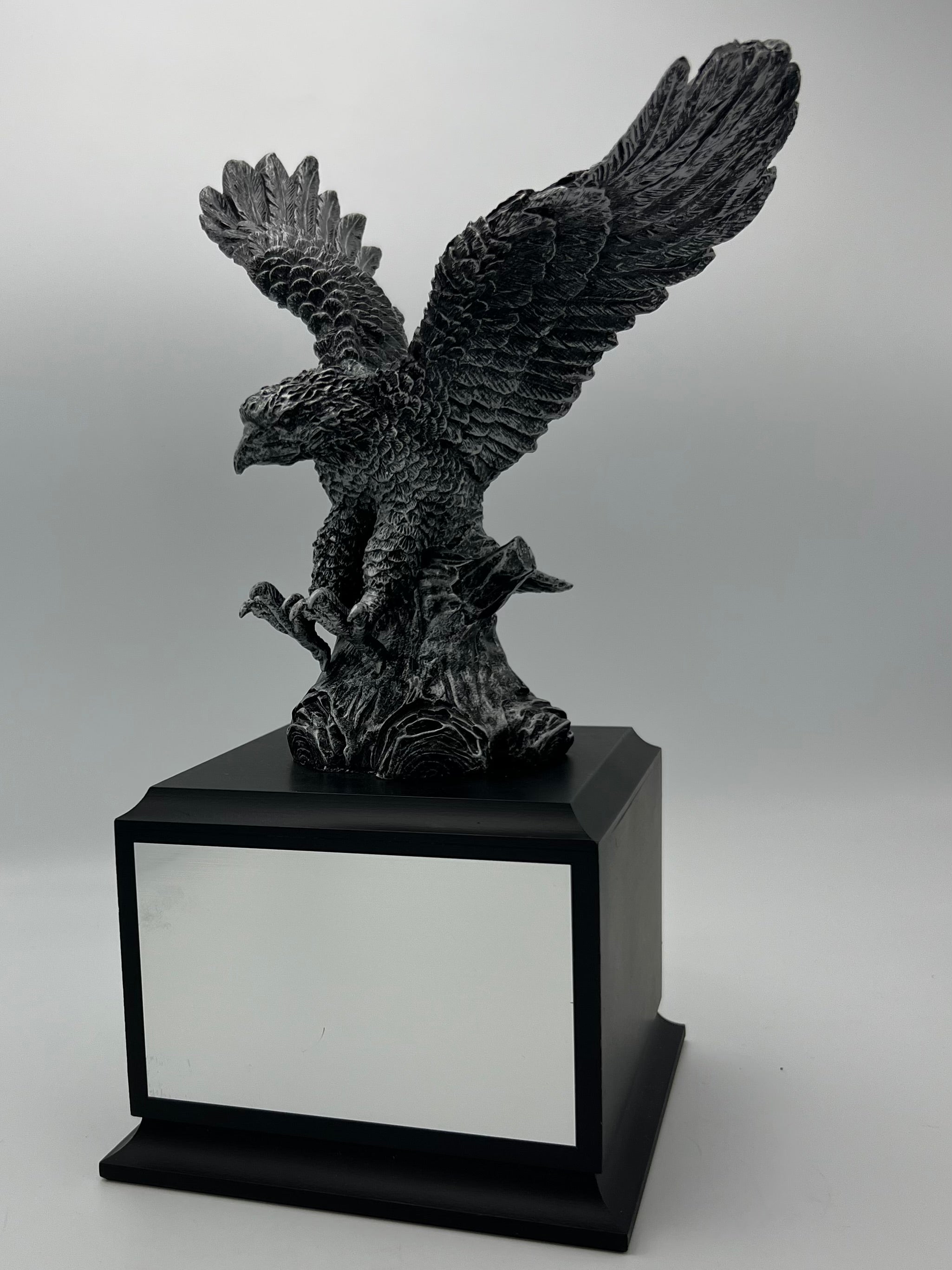 Antique Silver Landing Eagle
