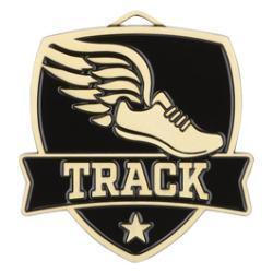 Track medals with neckribbon