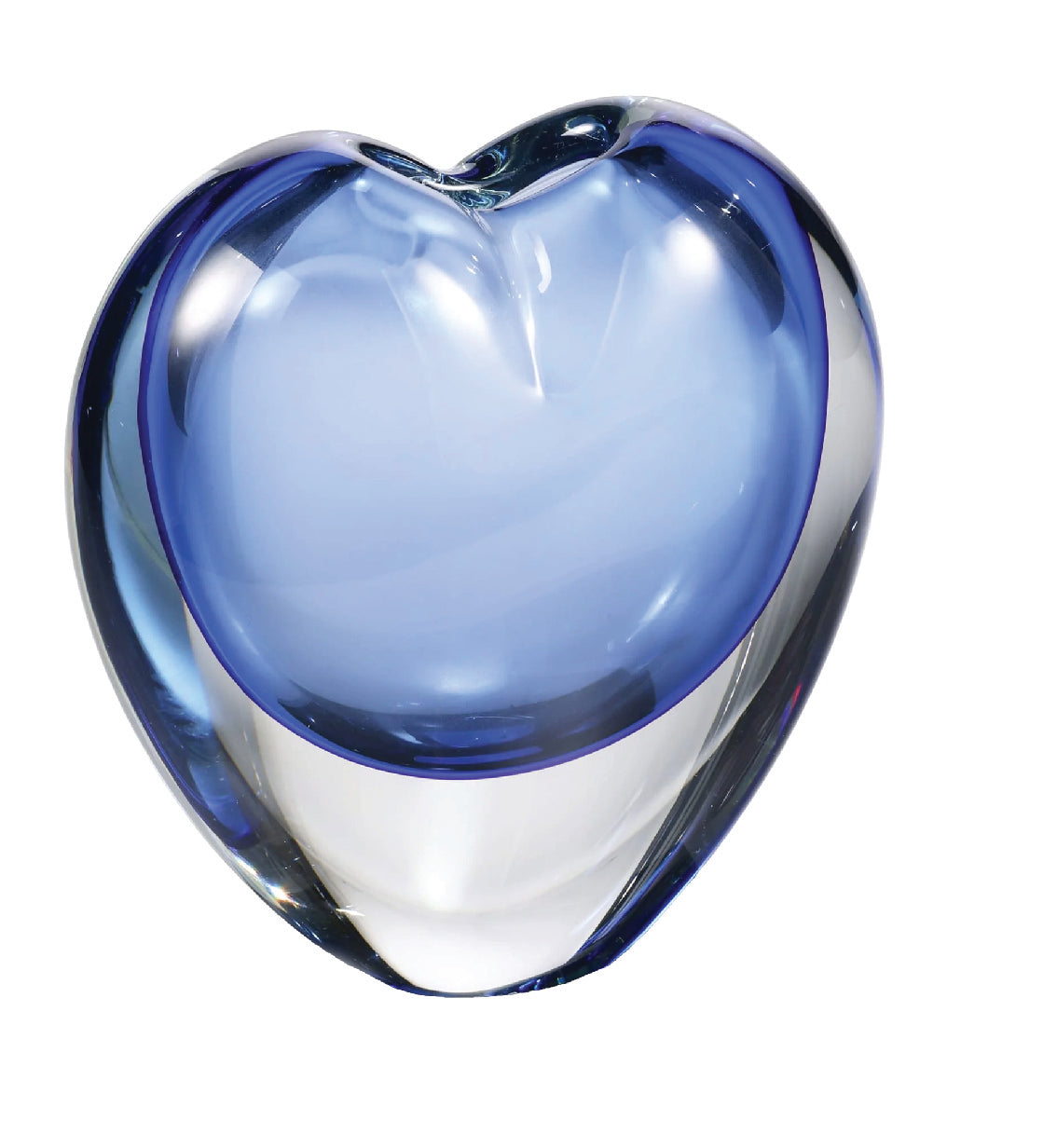 Blue Heart Bud Vase