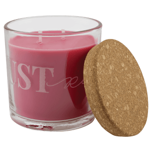14 oz. Scented Candle in a Glass Holder with Cork Lid