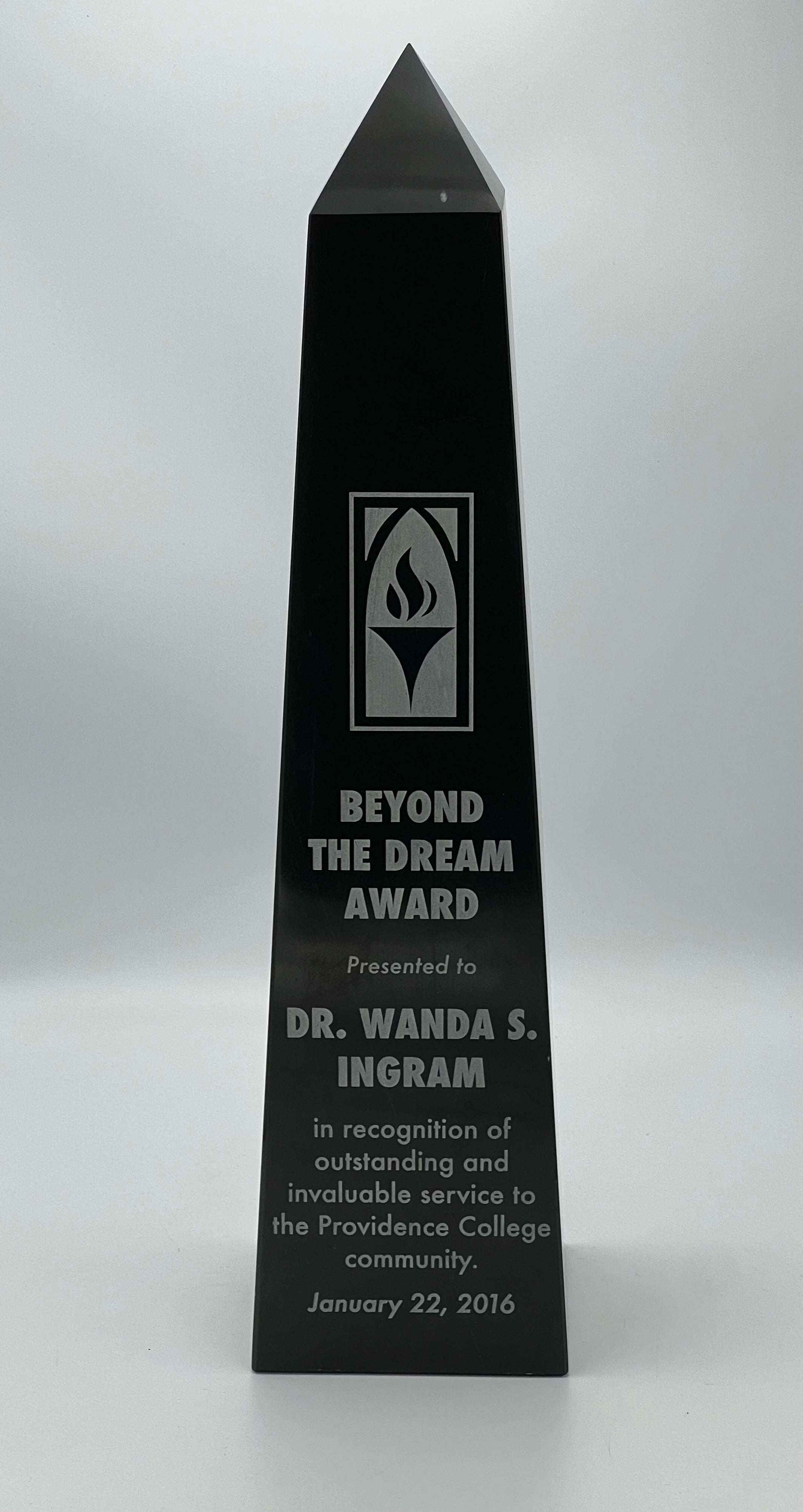 Jet Black Marble Xtra Large Obelisk