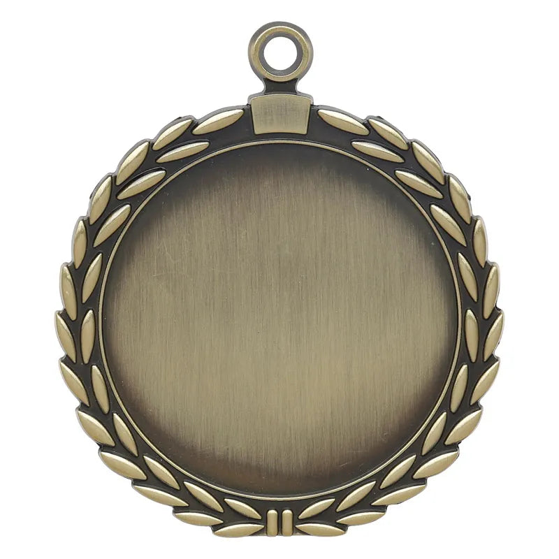Wreath Medal with laurel wreath design on a white background