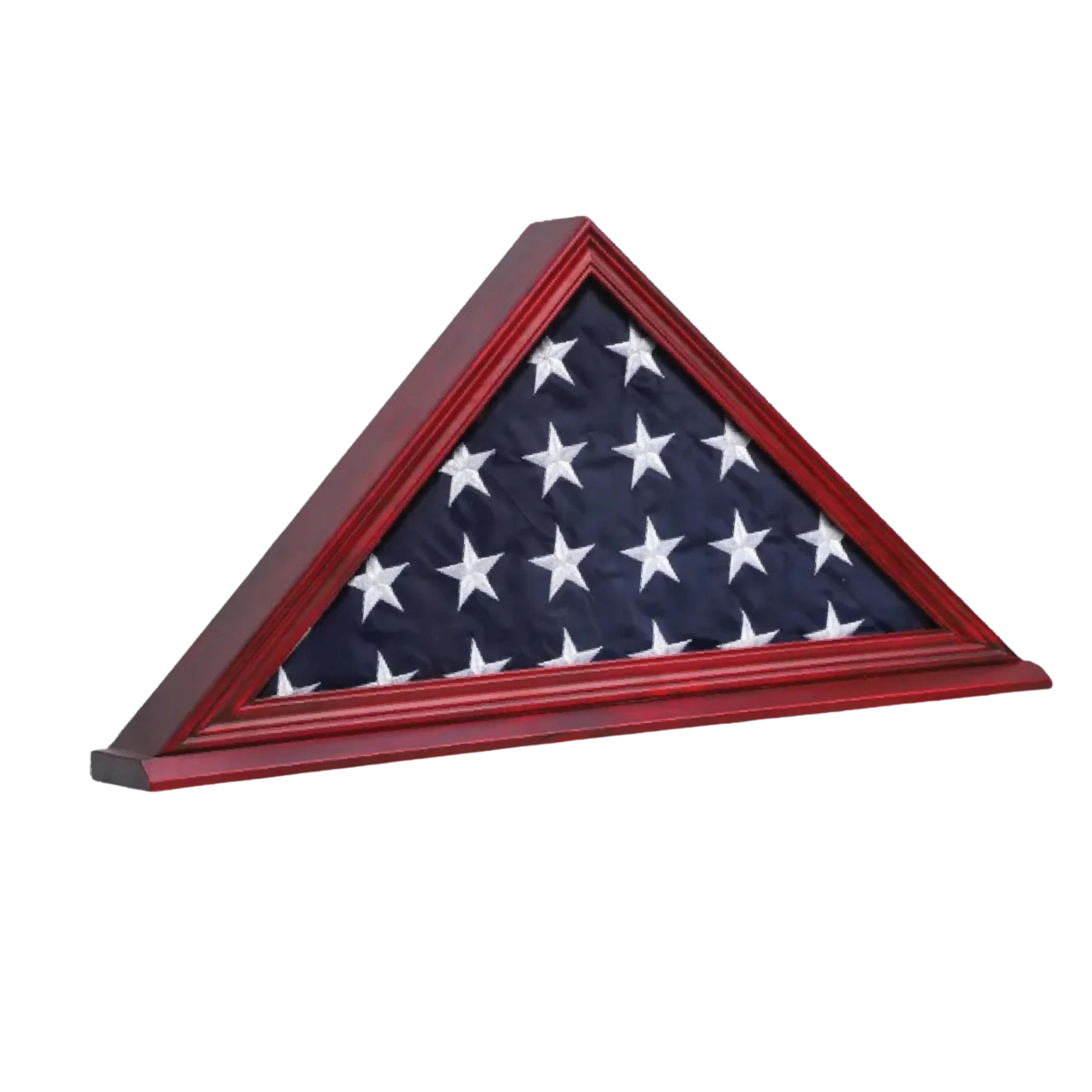 Memorial flag case for full 5 x 9 flag