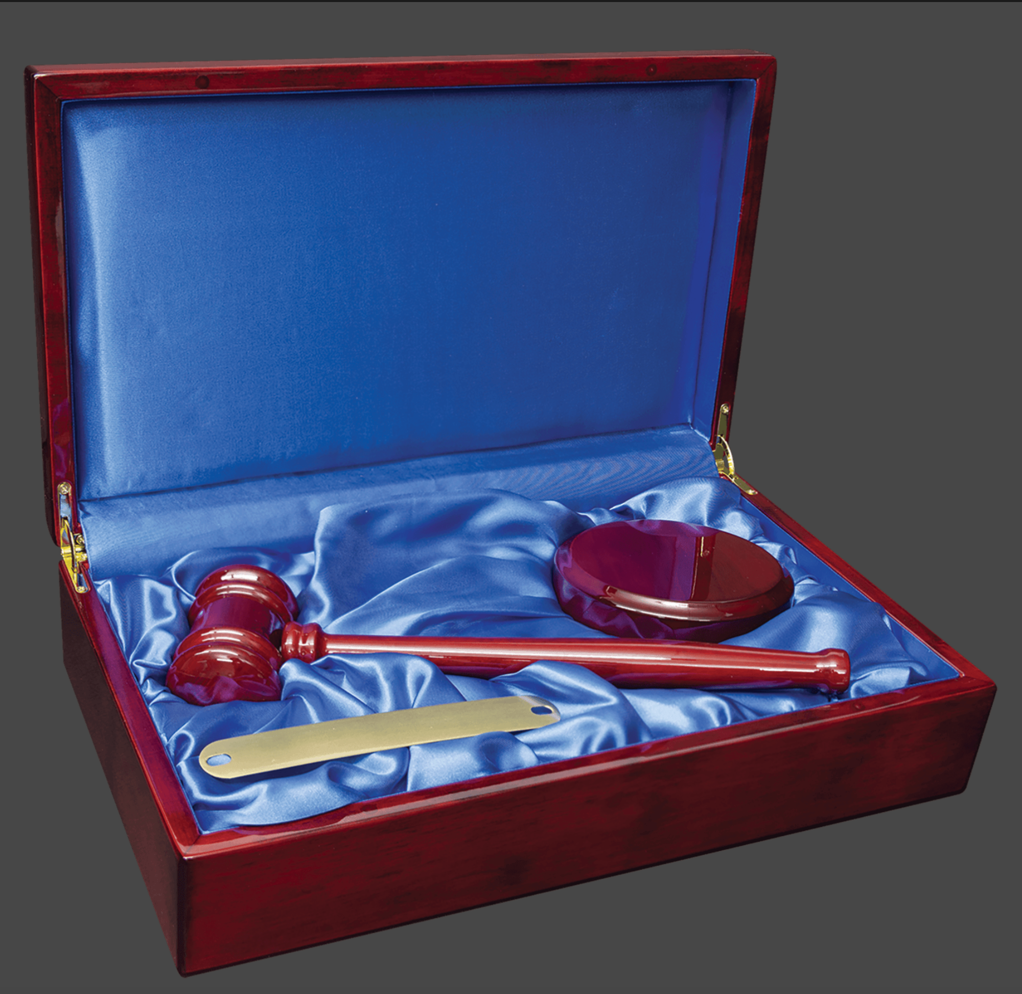Rosewood Gavel and Case