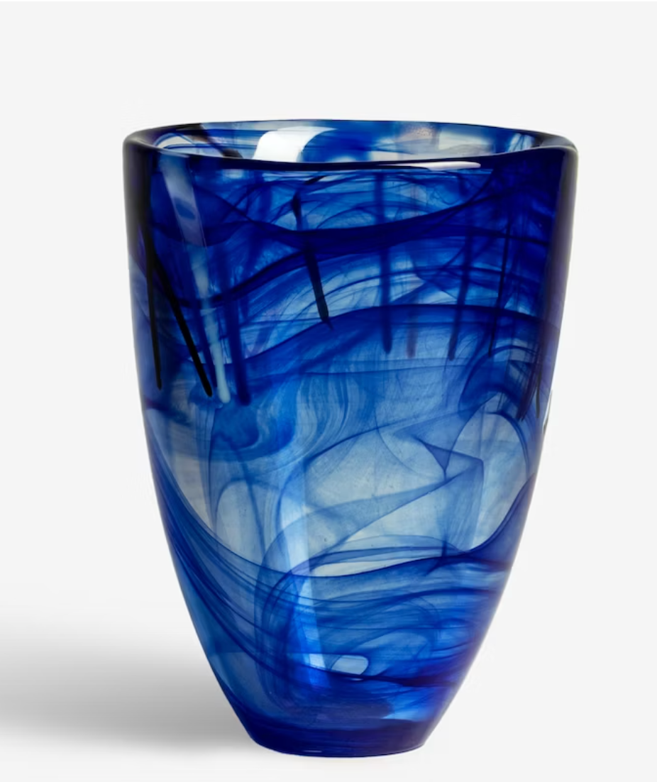 Kosta Boda - Contrast Vase Blue - Crystal of Sweden
