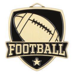 Football medals with neckribbon
