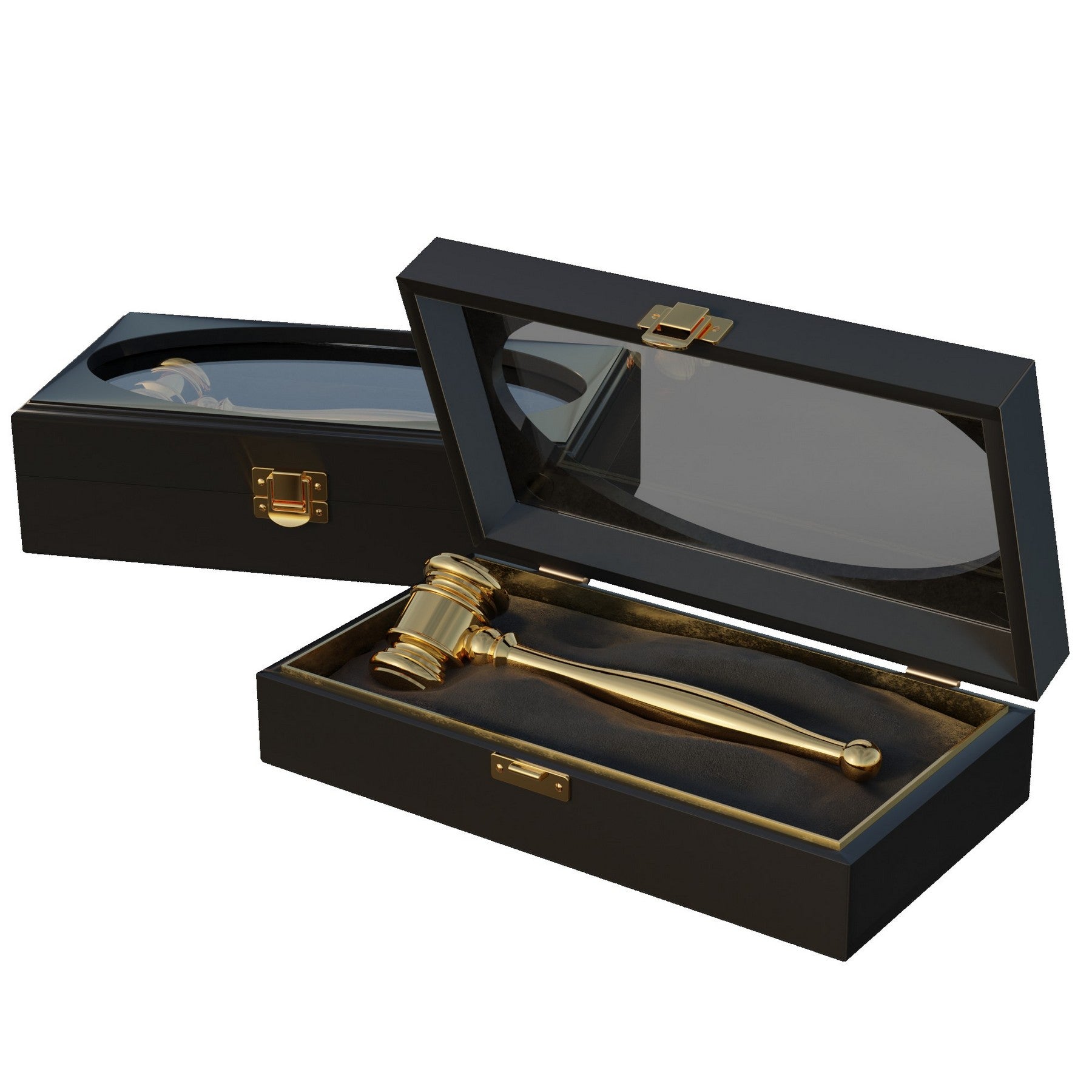 Solid Brass Executive Gavel with Presentation Box