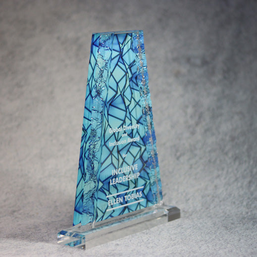 Acrylic Tower with Crinkle Edge